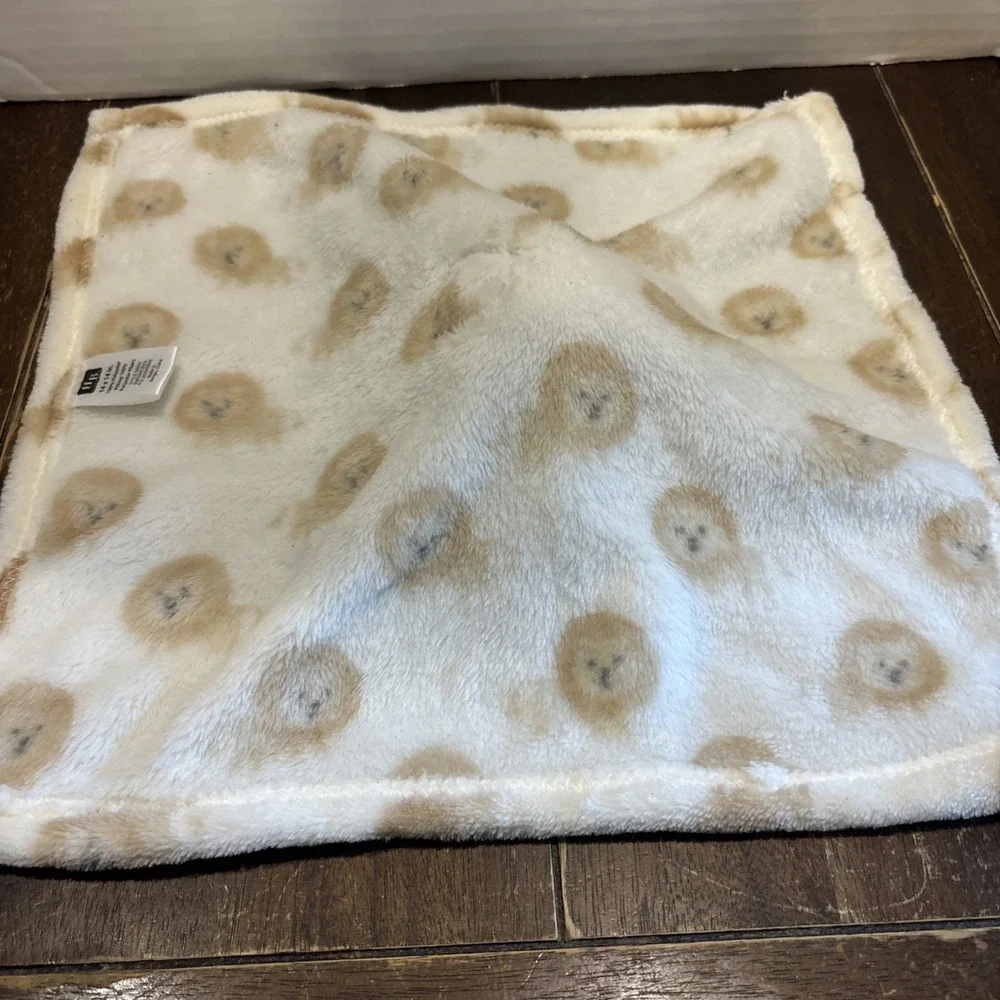 Hudson Baby HB Cream Brown Lion Baby Security Blanket Lovey